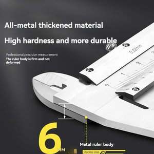 Vernier Mecânica Caliper 150/200/300mm Resolução de Aço de Alta Precisão 0.01mm +/-0.02mm De Aço Inoxidável - Product Image 5