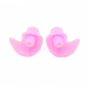 Bouchons d'oreilles en silicone imperméables et souples pour la protection des oreilles des adultes lors de la natation - Product Image 2