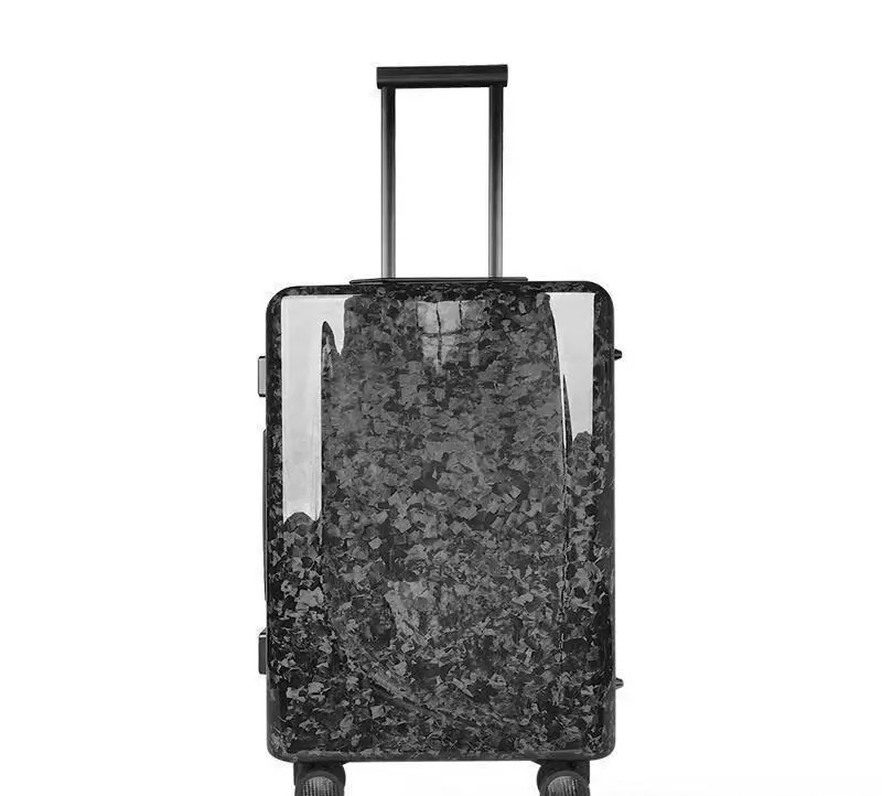 Factory Wholesale Carbon Fiber Suitcase Carbon Fiber Short Chopped Carbon Forged Pattern Luggage Box High End Business Suitcase