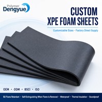 Feuille de mousse de caoutchouc XPE pour extérieur, résistante à la chaleur, imperméable, épaisseur 3-20 mm, certifiée BSCI, ISO 9001, tailles personnalisées, OEM, ODM, adhésive