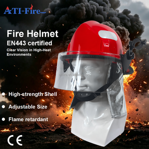 <span class=keywords><strong>Casque</strong></span> de <span class=keywords><strong>pompier</strong></span> américain en gros d'usine, coque en FRP haute résistance, taille réglable, ignifuge, certifié CE EN443 - Product Image 1