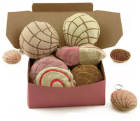 Fraise Concha Pâtisserie Cadeau En Peluche Porte-Monnaie Porte-clés Charme
