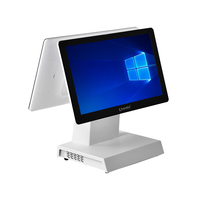 Terminal de point de vente en métal avec écran tactile capacitif 10 points de 15,6 pouces, Windows 10, processeur Intel, Wi-Fi 6, Bluetooth 5.2 pour pharmacie, restaurant