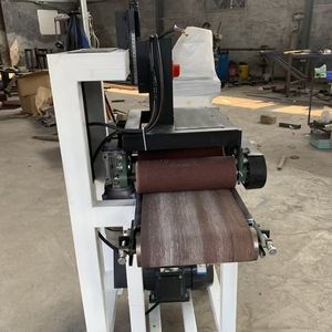 Machine de ponçage et de polissage économique pour le travail du bois, à table, à brosse plate, à bande et à tambour - Product Image 6