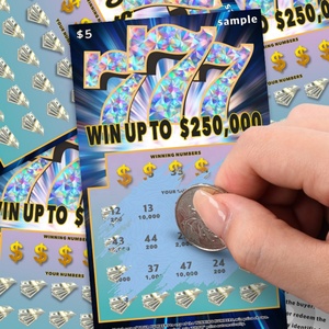 Fast Delivery Scratch Win Lottery Custom Prize Amount Support Samples Lottery Supplier for Instant Win Games - Product Image 1