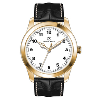 Montres mécaniques automatiques de luxe vintage OEM en acier inoxydable pour hommes