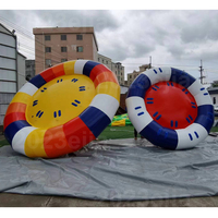 Bateau de fête disco gonflable, bateau gonflable avec un grand espace pour les adultes, divertissement et loisirs dans la piscine, le lac et la mer