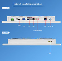 PC industriel tout-en-un robuste sans ventilateur avec écran tactile de 23,6 pouces, processeur Intel/RK3288, 64 Go de mémoire, ports USB/VGA/COM