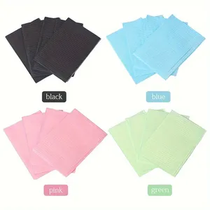 125Pcs Dùng Một Lần Nhựa Nha Khoa Yếm Không Thấm Nước Giấy Làm Móng Tay Bảng Sheets Cho Hình Xăm Xỏ Cho Cửa Hàng Sử Dụng - Product Image 2