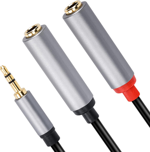 Mạ Vàng 3.5Mm Để Đôi 6.5Mm Nữ Trs Cáp Aux Nam Mono 6.5 Jack Để Âm Thanh Stereo Jack 3.5 Âm Thanh Cáp Cho Mixer Khuếch Đại - Product Image 1