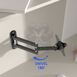 Support mural TV Full Motion Support TV rotatif à 360 °, capacité de 10kg Pivotant à 180 ° Inclinaison de ± 15 ° pour écrans de 10 à 26 "Usine directe - Product Image 4