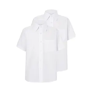 Uniformes scolaires blancs garçons et filles, prix bon marché, pour élèves, chemise, chemisier