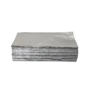 Low Price Aluminum Foil Wax Paper Sheets for Burger Cheese Food Wrapping