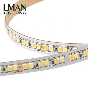 Doble color blanco cálido IP20 192leds/<span class=keywords><strong>m</strong></span> de 1200lm/<span class=keywords><strong>m</strong></span> DC 24V 15W SMD 2835 LED Luz de cinta - Product Image 5