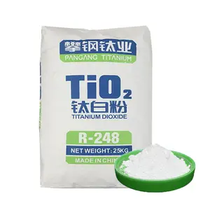 PANGANG 248 Tio2 Dioxyde de titane Rutile Poudre blanche Titanium Dioxyde de titane de qualité industrielle Tio2 poudre prix