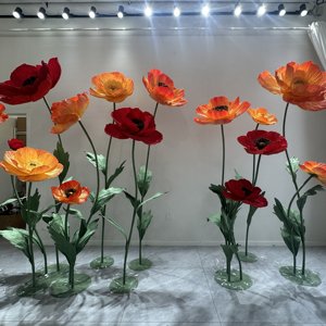 Juego de flores coloridas de material de papel gigante independiente para Primavera, boda, evento, fiesta, Decoración de mesa, <span class=keywords><strong>420</strong></span> - Product Image 1