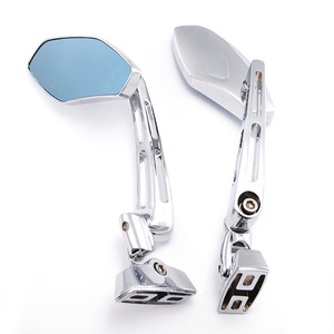 กระจกมองหลังมอเตอร์ไซค์กระจกมองหลังสีดำสำหรับ Suzuki gsxr สำหรับ KAWASAKI Ninja EX สำหรับ Yamaha FZ6R สำหรับ HONDA <span class=keywords><strong>CBR</strong></span> 250 - Product Image 1