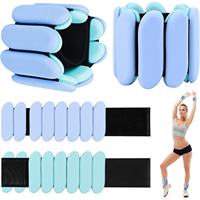 Poids de poignet et de cheville pour femme, réglables, lot de 2 (1 lb chacun), pour la marche, le yoga, le Pilates, l'entraînement des bras et des jambes à la salle de sport