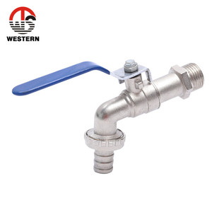 Robinet d'eau en laiton 1/2 pouce pour jardin, cuisine, machine à laver – Robinet d'arrêt rapide en laiton - Product Image 3