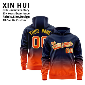 Custom Sublimation Gradient <b>Zip</b> up Hoodie Men Streetwear Team Name Number Printed Corduroy Regular Fit Autumn Acid Wash Hoodies - Product Image 1