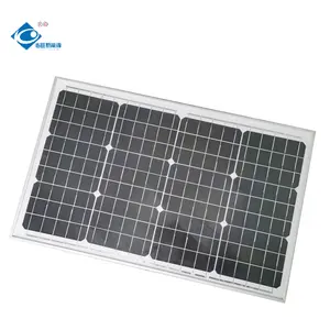 Panneau solaire photovoltaïque haute puissance 40W ZW-40W-18V panneau solaire en verre transparent 18V chargeur de panneau solaire en poly silicium
