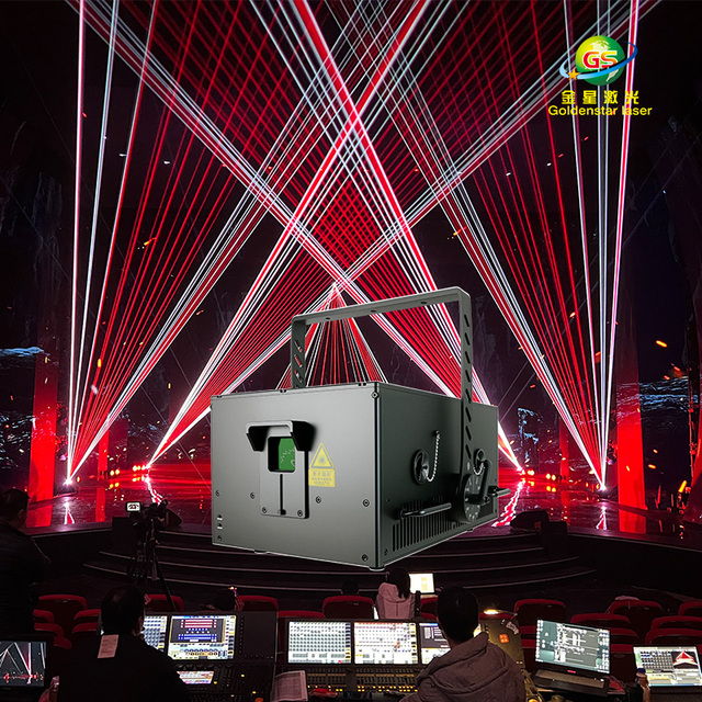 2026 New Super Bright IP65 50W RGB Laser Outdoor Stage Light 3D Effect Multi-functional Sky Beam Projector Artnet Cat6 Fiber