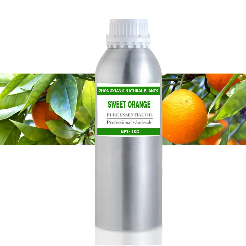 Huile essentielle d'orange douce 100% Pure et naturelle, huile aromatique de qualité alimentaire en vrac