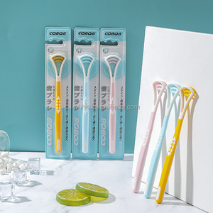 Chất lượng cao đầy màu sắc Silicone lưỡi sạch hơn <span class=keywords><strong>scraper</strong></span> lớp phủ làm sạch bàn chải sản phẩm nhựa - Product Image 1