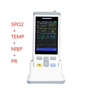 Mini-Formaat 3.5 Inch Vitale Functies Monitor Veterinaire Patiëntmonitor-Kliniek Dierenmonitor, Inclusief Spo2, Nibp, Temperatuur