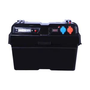 12 V Marine Boat Camping Battery Box With 16 A Circuit Breaker And On/off Switch Empty Battery Box For Battery Pack