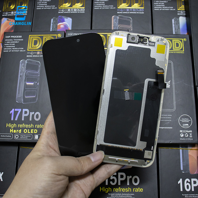 Wholesale Mobile Phone Lcds Touch Screen DD OLED for iPhone 17 Pro LCDs Part Repair Display Full HD Replacement Component