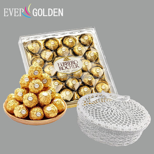 Storage Packing Candy Cookie Case Salade Sweet Heart Shape Storage Candy Cake Food Packing Chocolate Box Dessert Box Crochet Box