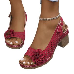 Sandales compensées épaisses à bout ouvert style romain 2026 – Nouvelle collection été/hiver – Tendance européenne décontractée pour la plage - Product Image 5