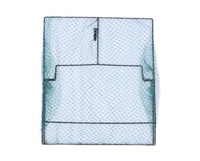Nouveau filet de chasse pliable portable vert pour extérieur - Maille PVC 50x60cm avec manche en bois pour attraper pigeons, poulets, faucons