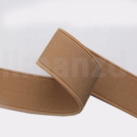 Sangle élastique en tissu tricoté de haute qualité Liman, en spandex/polyester, pour sacs, vêtements et textiles de maison, en noir/gris