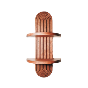 Moderno ad arco <span class=keywords><strong>in</strong></span> <span class=keywords><strong>legno</strong></span> mensola a parete per la decorazione di interni per bagno cucina soggiorno o guardaroba trattiene ornamenti fioriera - Product Image 1