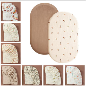 Couvre-<span class=keywords><strong>lit</strong></span> en mousseline de coton biologique personnalisé, drap de <span class=keywords><strong>lit</strong></span> pour bébé personnalisé, ensemble de 2 pièces - Product Image 3