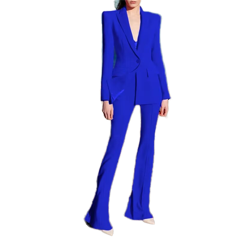 Shop Our High Quality Royal Blue Flare Pants Set for Women