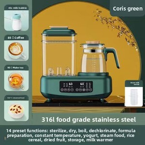 Calentador de Leche Eléctrico de Vidrio, Esterilizador y Secador de Biberones 2 en 1, Olla de Temperatura Constante, Calentador de Leche Materna y Leche de Fórmula, Aislamiento Térmico - Product Image 6