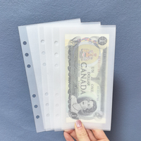 En gros Minimal Étanche Logo D'impression Plan D'économie D'argent A7 A6 Classeur Personnalisé Vélin Enveloppe À Billets Poche Mat Laminé