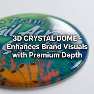 Customizable 3D Epoxy Resin <b>Sticker</b>, Dome Crystal Clear Label Waterproof Scratch Resistant <b>Logo</b> <b>Sticker</b> Wholesale - Product Image 1