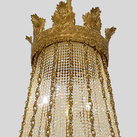Moderne Luxuriöse Dekorative Massivmessing-Lampe für Schlafzimmer Glas-Kristall-Messing für Wohnzimmer Küche Kronleuchter
