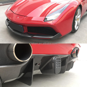Fibra de Carbono Apta para los Componentes del Kit de Carrocería <span class=keywords><strong>Ferrari</strong></span> 488 Novitec: Labio Delantero, Difusor Trasero y Faldones Laterales. - Product Image 4