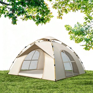 Carpa Plegable Portátil para Exteriores, de Fibra de Vidrio, para las Cuatro Estaciones, Impermeable, Resistente a los Rayos UV, de Oxford, para Campamento de Verano, Automática - Product Image 1