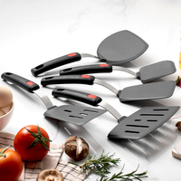Ustensiles de cuisine très vendus, spatule en silicone, ensemble d'ustensiles de cuisine en silicone, ensemble de spatules larges en silicone