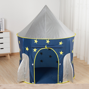 RocketShip tente de jeu pour enfants vaisseau spatial Playhouse jeux d'intérieur et d'extérieur enfants <span class=keywords><strong>Pop</strong></span> Up tente anniversaire pour garçons filles bambin bébé - Product Image 5