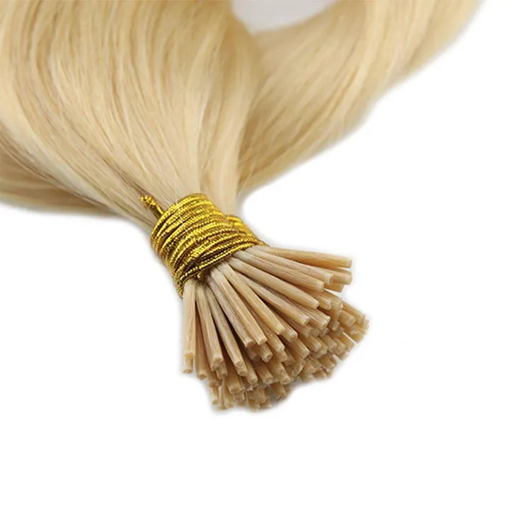 Extension de cheveux i-tip indiens Remy — ali queen, cheveux naturels, cheveux bruts, pre-collés, couleur Blonde, vente en gros