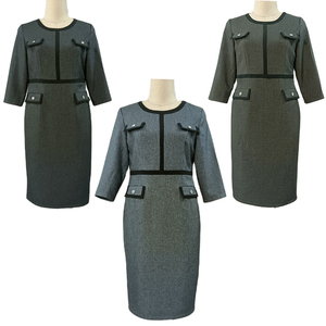 Vestidos de Oficina para Mujer Talla Grande, Vestidos para Iglesia, Vestido de Dama Bonita, Vestidos para Mujer - Product Image 1
