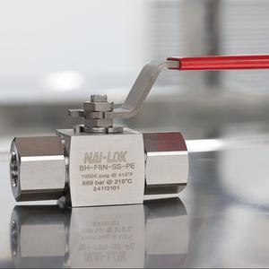 วาล์วบอลแรงดันสูง NAI <span class=keywords><strong>LOK</strong></span> 6000psi ขนาด 1/4 1/2 นิ้ว NPT BSPP BSPT เกลียวใน วาล์วบอลเกลียวใน Hastelloy C276 พร้อมซีล PEEK สำหรับแก๊ส - Product Image 1