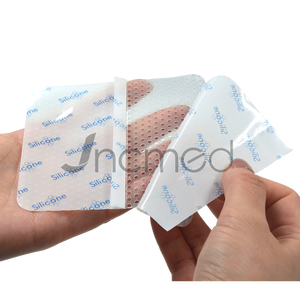 Lapisan Kontak Silikon Perekat Permeabilitas Tinggi Lapisan Kontak Luka Pembalut Jaring Silikon Medis - Product Image 5